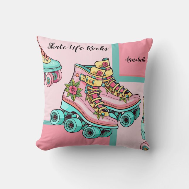 Coussin Skate Life Rocks (Recto)