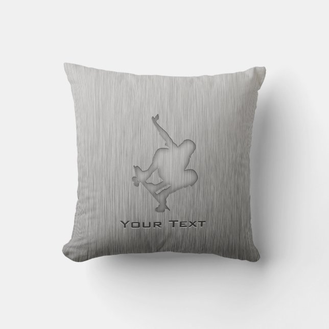 Coussin Skateboarding balayé de Métal-regard (Recto)