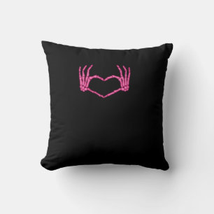 Coussin Skeleton Heart Hands Classic