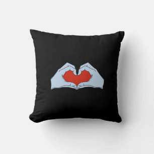 Coussin Skeleton Heart Hands Classic & Basic Halloween