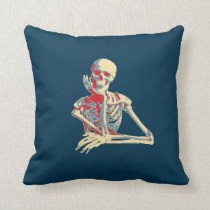 Coussin Skeleton rétro