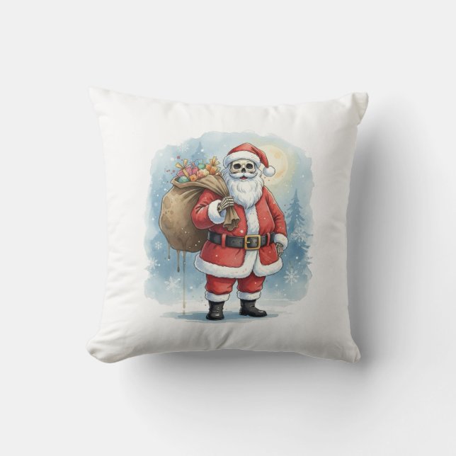 Coussin Skeleton Santa Claus (Recto)
