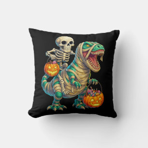 Coussin Skeleton Whimsical équitation maman T-Rex Hallowee