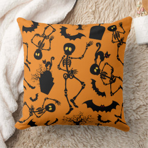 Coussin Skeletons d'Halloween Macabre Dance