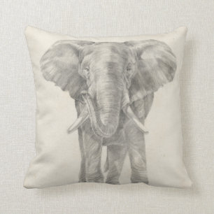 Coussin Sketch des éléphants