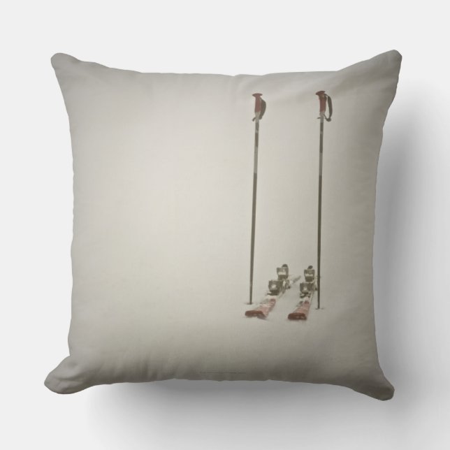 Coussin Skis et Polonais vides (Recto)
