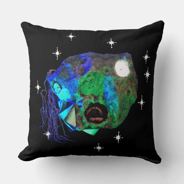 Coussin Skwot au-dessus de Master Asteroidhead avec Alien  (Recto)