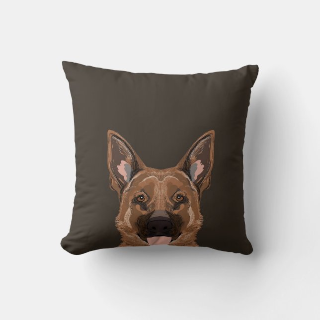 Coussin Skylar - Les cadeaux de chien des bergers allemand (Recto)