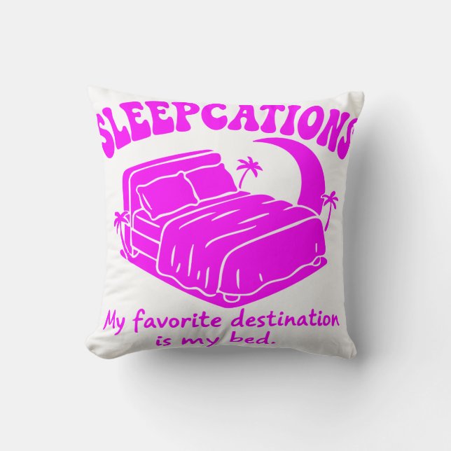 Coussin Sleepcations (Recto)