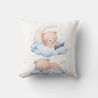 Coussin Sleepy Panda Duo Pillow – Cute Two Panda Bears Sle