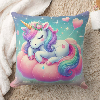 Coussin Sleepy Unicorne Valentine's Day Cadeau Jeu Oreille