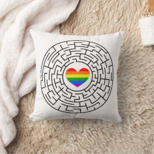 Coussin SlipperyJoe's orgueil labyre de labyrinthe de flèc