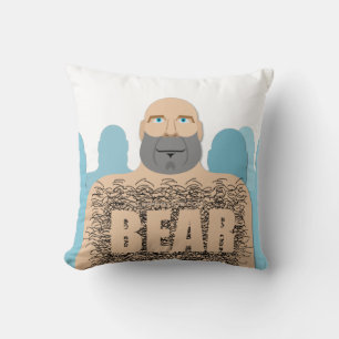 Coussin SlipperyJoe's poilu corps ours homme corps unshave