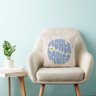 Coussin Slogan d'alimentation des fleurs