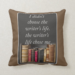Coussin Slogan de la vie d'auteurs