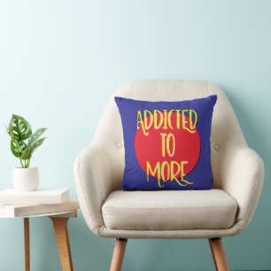 Coussin Slogan de rétablissement addictif à plus