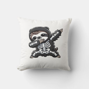 Coussin Sloth Halloween squelette enfants femmes hommes Sl