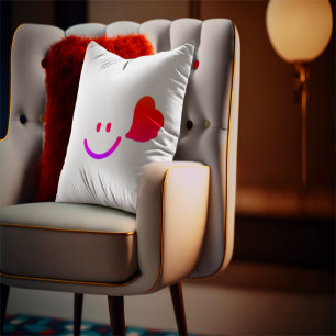 Coussin Smiley Face Happy Vibes D Minimaliste Mi