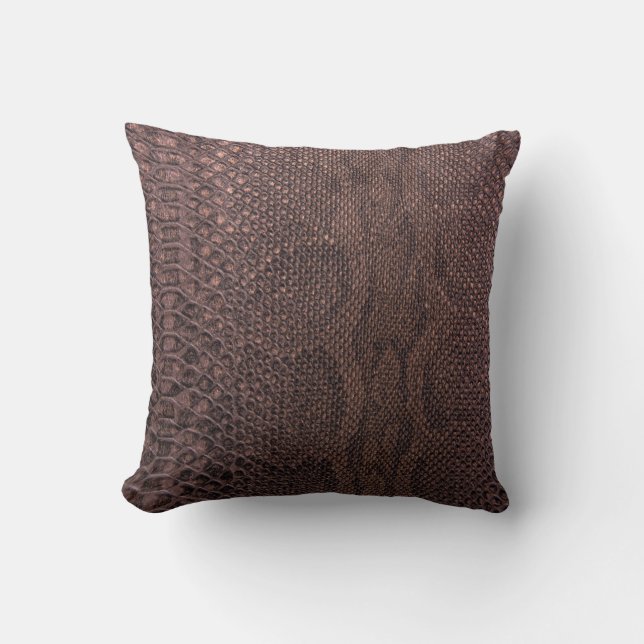 Coussin Snakeskin Brown (Recto)