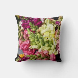 Coussin Snapdragon coloré Fleurs florales Jardin Nature