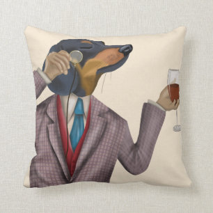 Coussin Snob de vin de Dachshund
