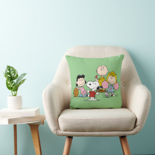 Coussin Snoopy et Gang Play Football