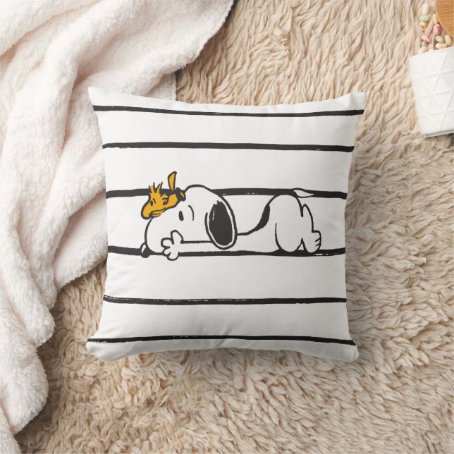 Coussin Snoopy & Woodstock | Smile Giggle Laugh (Couverture)