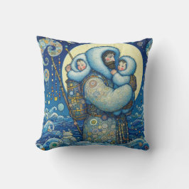 Coussin "Snowbound Together" Jetez l'oreiller