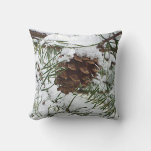 Coussin Snowy Pine Cone I