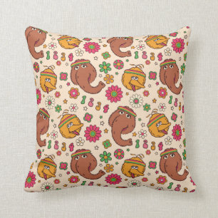 Coussin Snuffleupagus et Big Bird Super Flower Motif