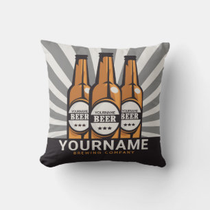 Coussin Société de brasserie artisanale personnalisée