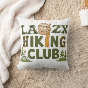 Coussin Société de randonnée à bout de souffle Drôle de pa