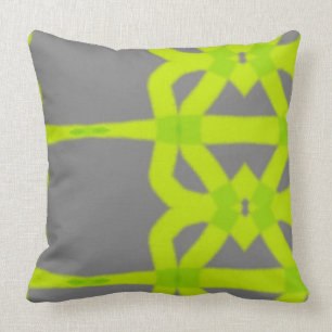 Coussin Sofa fait sur commande abstrait moderne gris de