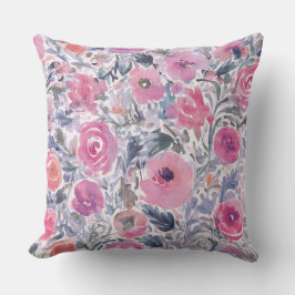 Coussin soft wildflower pastel pattern