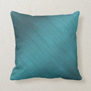 Coussin Soie turquoise
