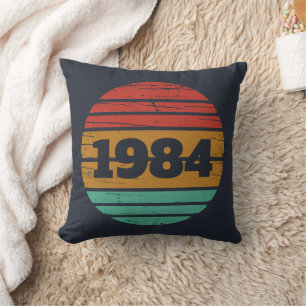 Coussin Soirée de 40 ans vintage personnalisée