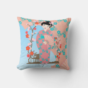 Coussin Soirée de Geisha girl