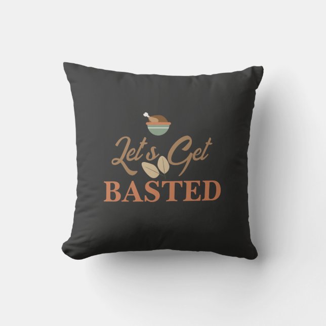 Coussin Soirée de Thanksgiving Dinfions-nous à la Turquie (Recto)