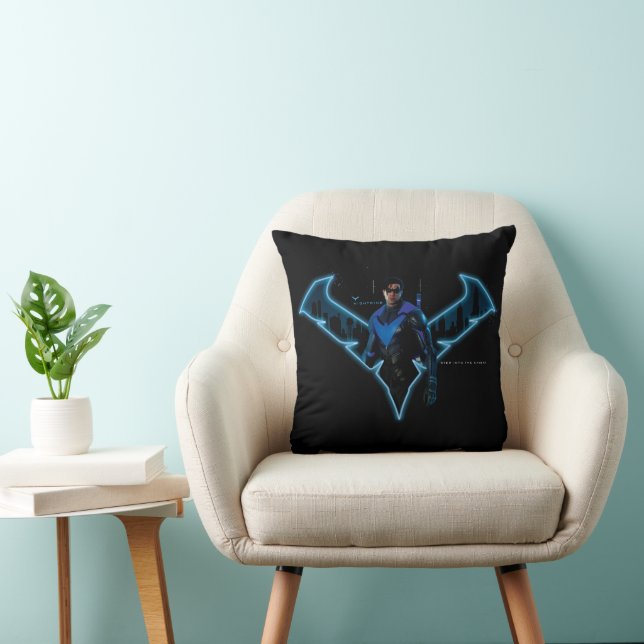 Coussin Soirée Gotham Knights dans le logo (Chaise)
