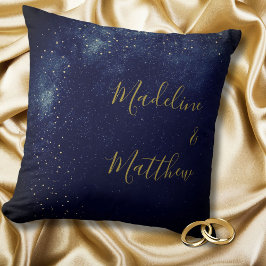 Coussin Soirée Sky Gold Stars Mariage Momento