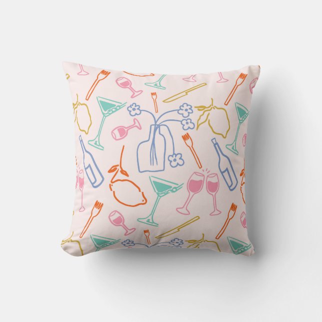 Coussin Soirée toscane (Recto)