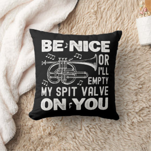 Coussin Sois gentil Ou Je Vide Mes Amateurs De Cornet De V
