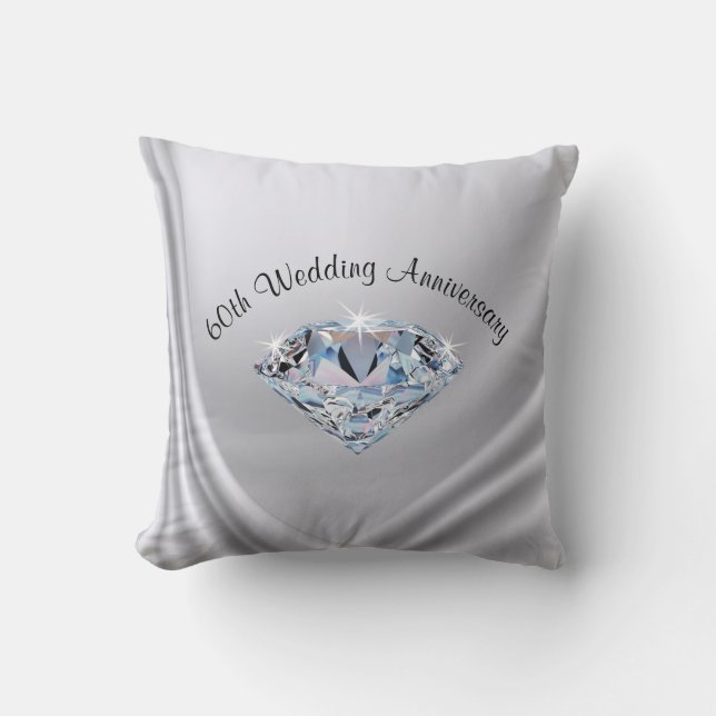 Coussin soixantième Cadeaux d'anniversaire de mariage (Recto)