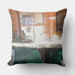 Coussin Soleil après-midi, gare