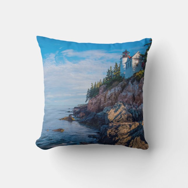 Coussin Soleil matinal Au Phare De Bass Harbour (Recto)