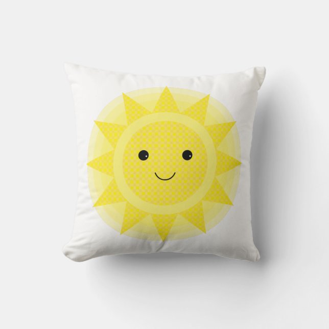 Coussin soleil personnalisées CHAMBRE ENFANTS décoration d (Recto)