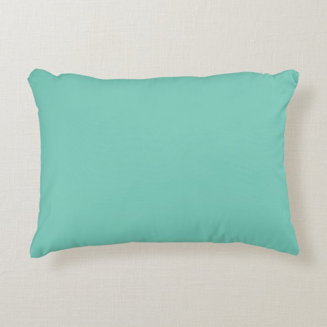 Coussin solide d'accent de turquoise (Devant)