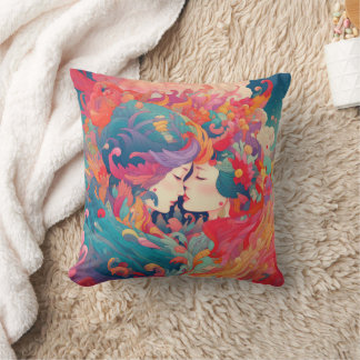 Coussin Son Amour, Son Chemin | Style Art Déco Biss lesbie
