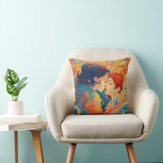 Coussin Son Amour, Son Chemin | Style Art Déco Biss lesbie