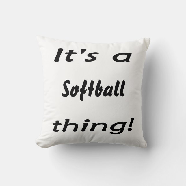 Coussin Son une chose du base-ball ! (Recto)